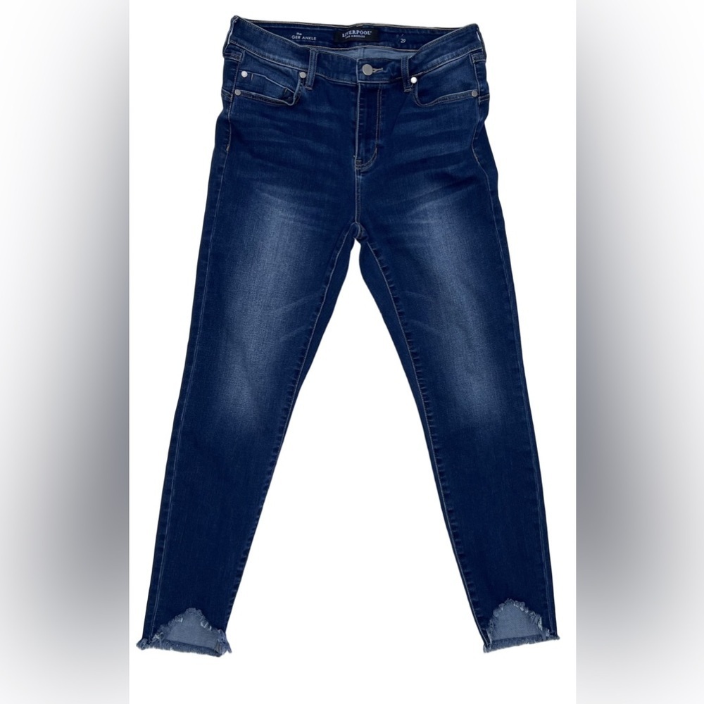Liverpool Los Angeles Dark Blue Women's Ankle Jeans